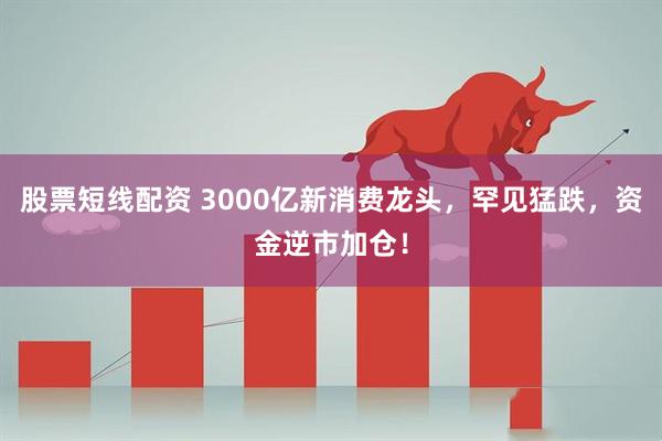 股票短线配资 3000亿新消费龙头，罕见猛跌，资金逆市加仓！